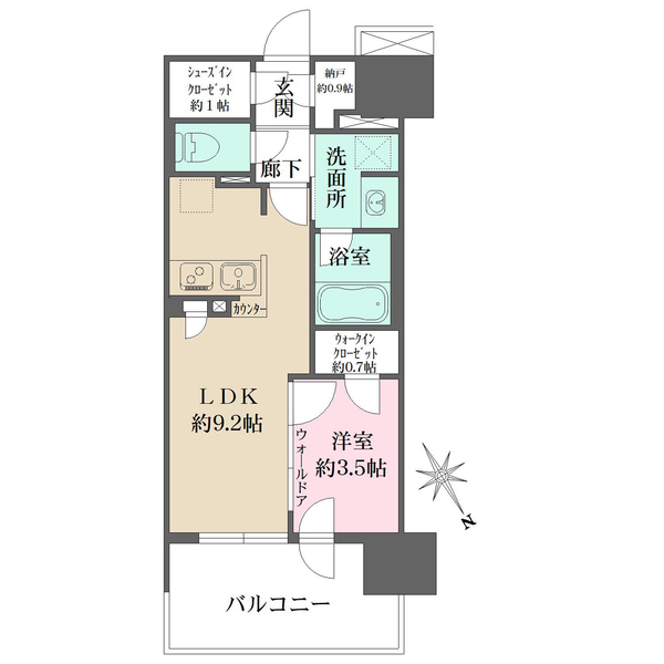 プライム川崎の間取図