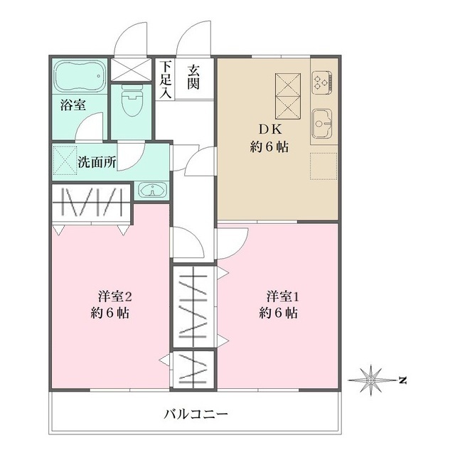 藤マンションの間取図