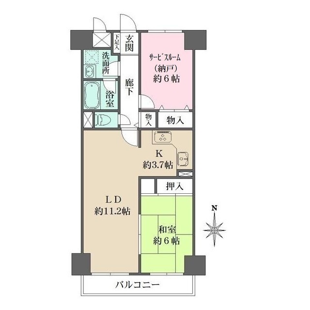 ライオンズマンション大倉山第２の間取図