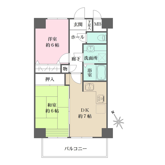 コスモ横浜東口の間取図
