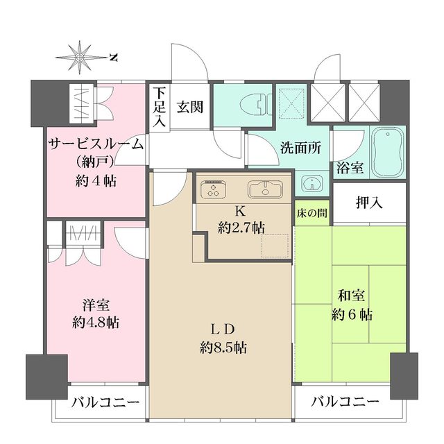 藤和シティコープ湘南平塚の間取図