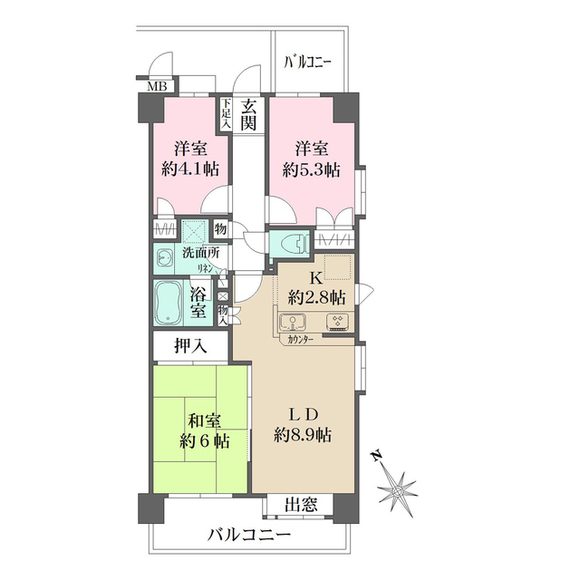 藤和シティコープ鶴見の間取図