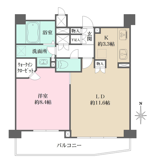 フローラルガーデンの間取図