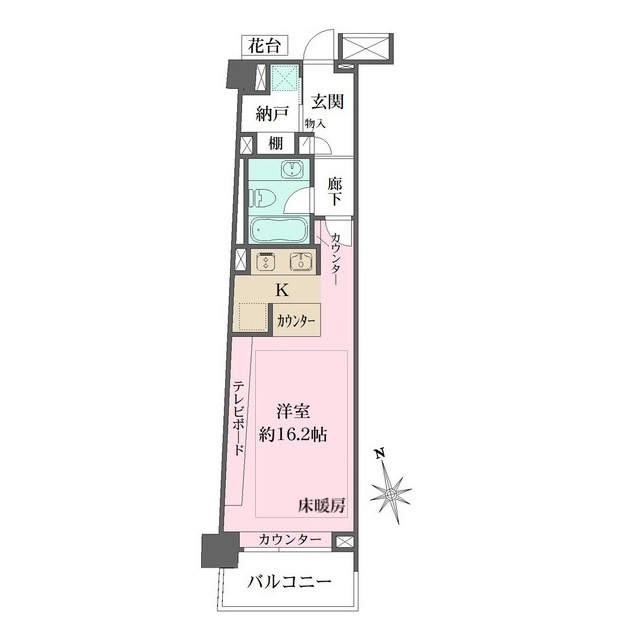 パークハウス江ノ島の間取図
