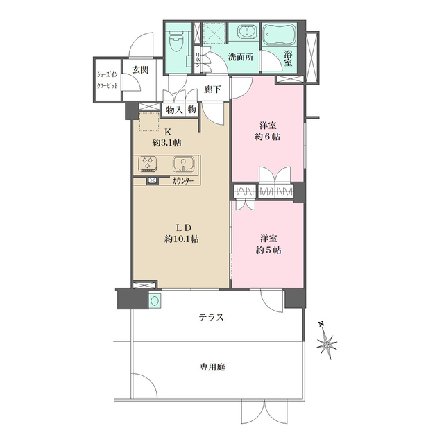 ザ・パークハウス横濱中山の間取図