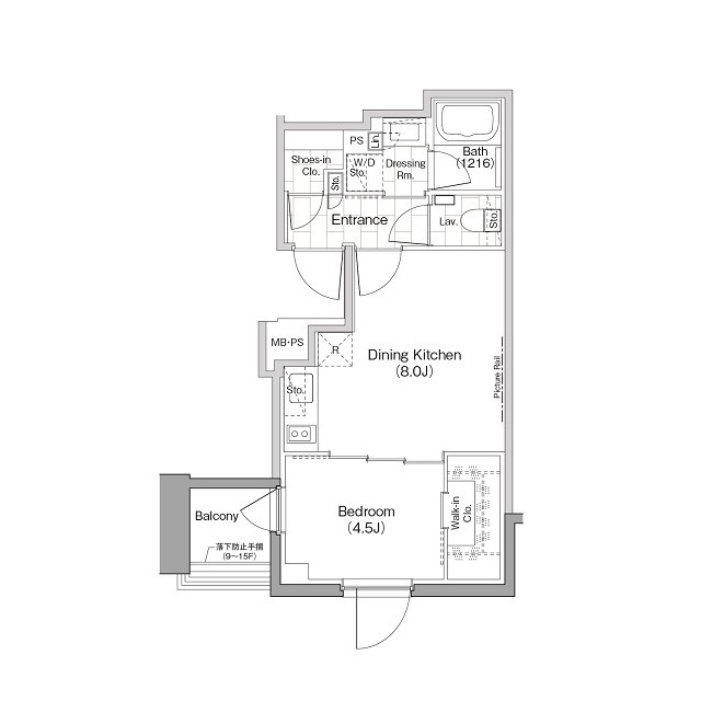 ザ・パークハビオ横浜関内の間取図