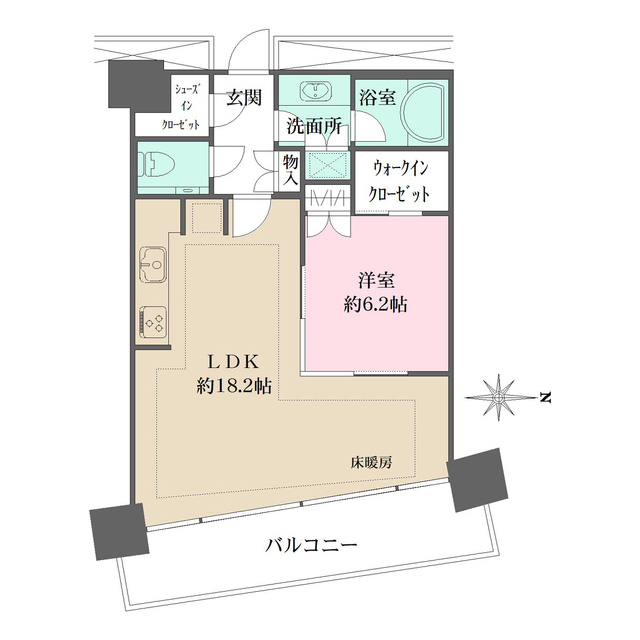 Ｍ．Ｍ．ＴＯＷＥＲＳ　ＦＯＲＥＳＩＳ-Ｒの間取図