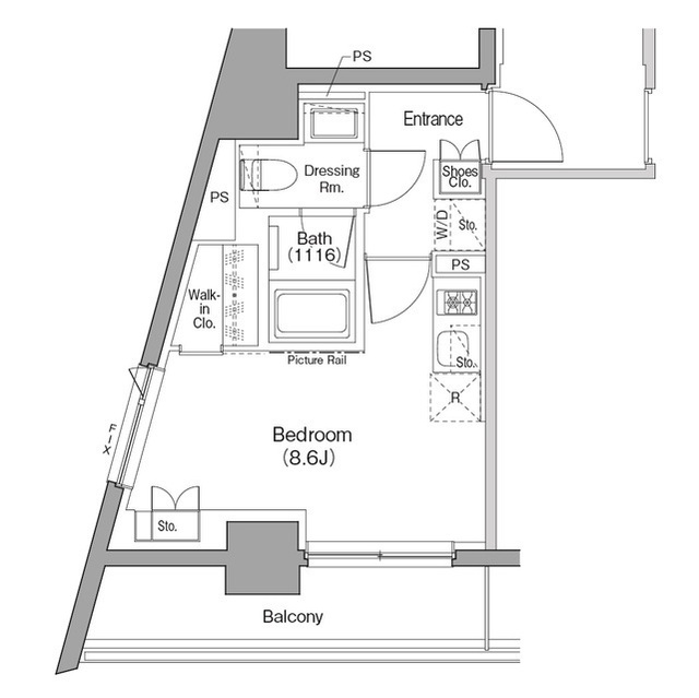ザ・パークハビオ西横浜の間取図