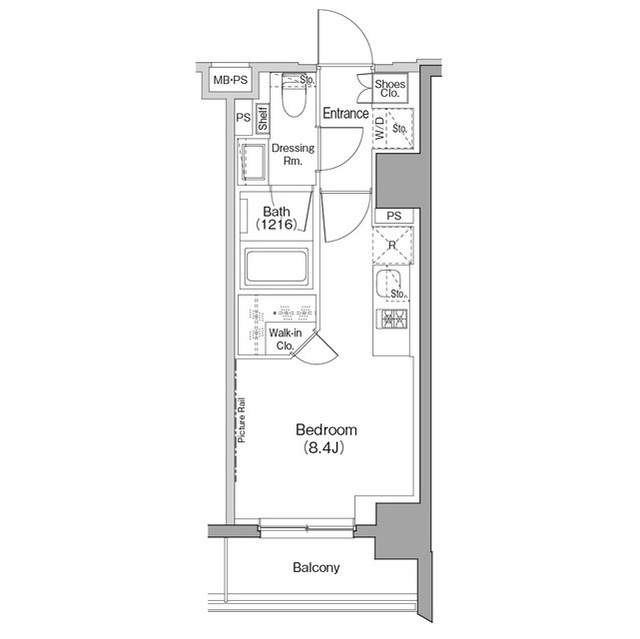 ザ・パークハビオ西横浜の間取図