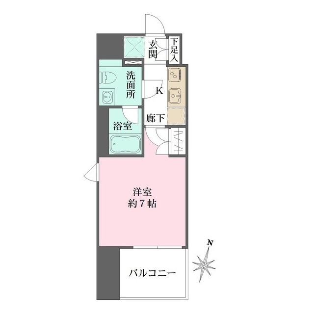 ベルフェリーク横濱山下町の間取図