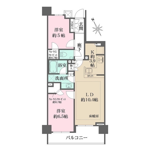 ザ・パークハウス横浜伊勢町物件間取図