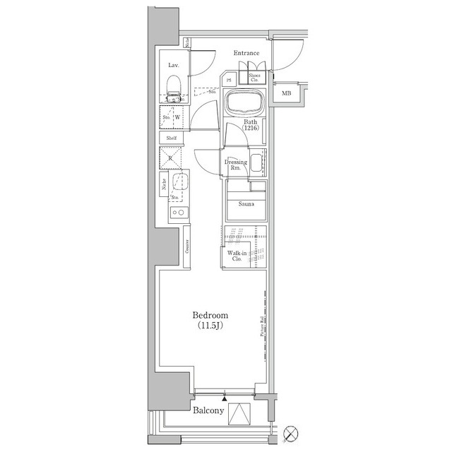 ザ・パークハビオＳＯＨＯ新横浜の間取図