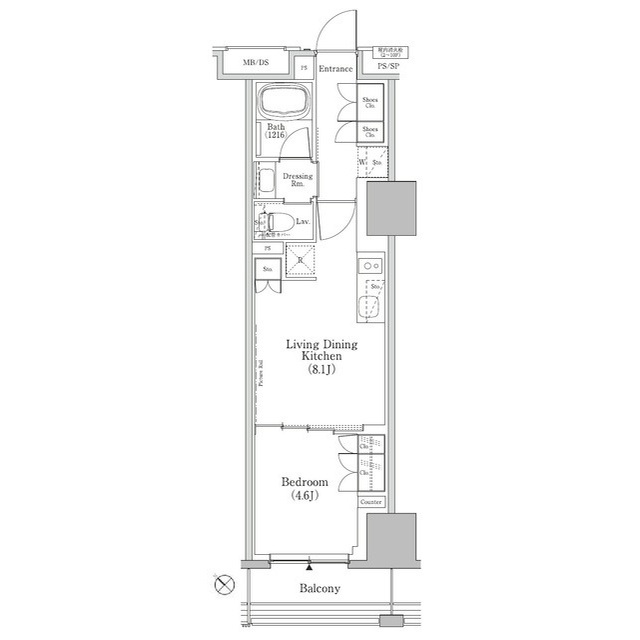 ザ・パークハビオＳＯＨＯ新横浜の間取図