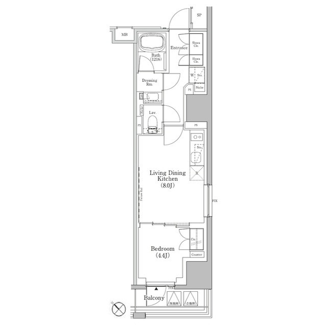 ザ・パークハビオＳＯＨＯ新横浜の間取図