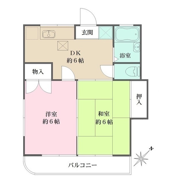 コーポけやきの間取図