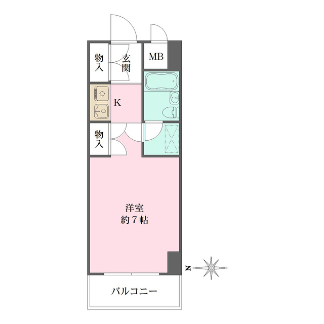 ライオンズマンション新宿東公園の間取図