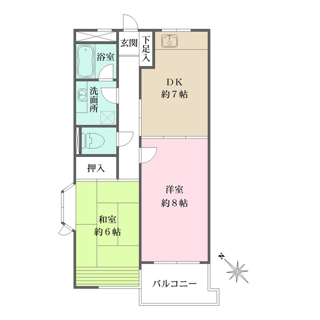 アイビーコートの間取図