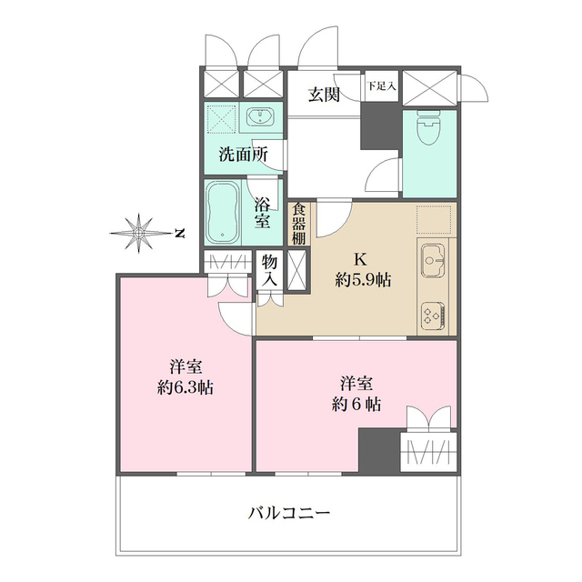 藤和シティコープ飛鳥山公園の間取図