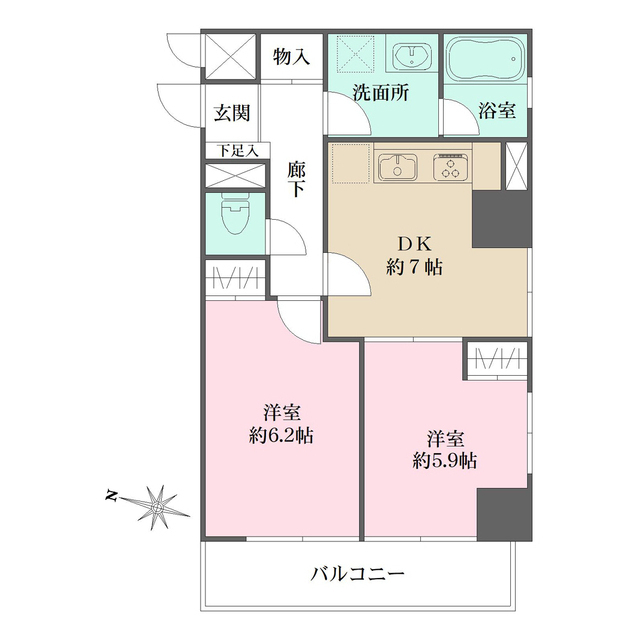 藤和シティコープ飛鳥山公園の間取図