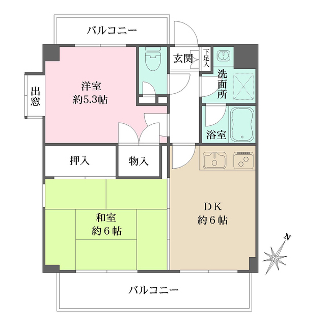 プレステージ石神井公園の間取図