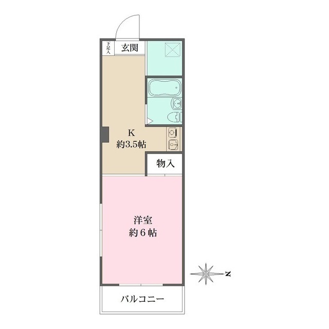 マツモト御殿山ハウスの間取図