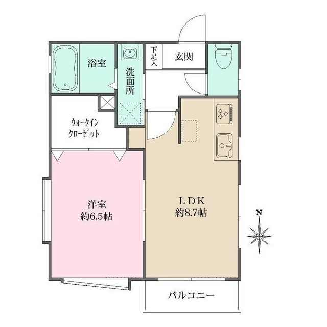 アルファポート中野坂上の間取図