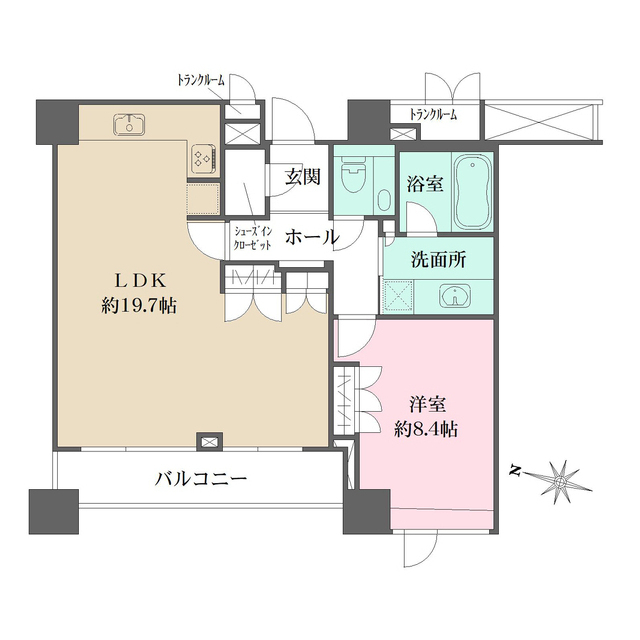 ルクセンブルグハウスの間取図