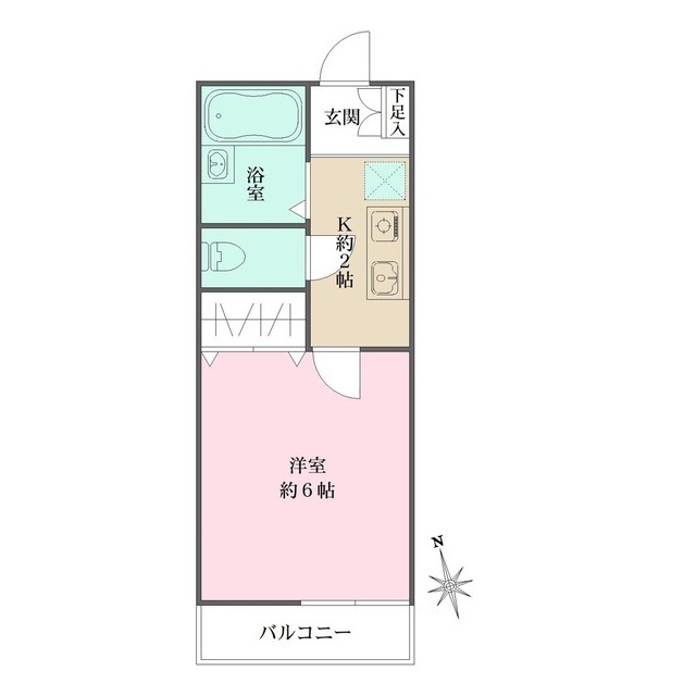 グリーンタウン５の間取図