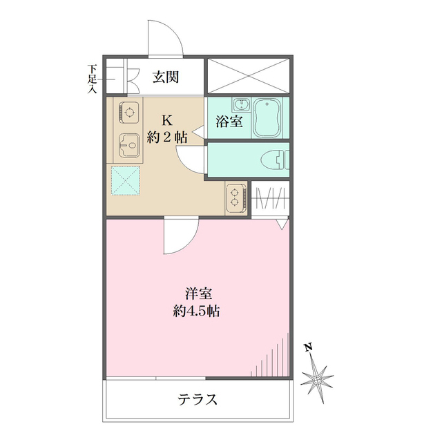 グリーンタウン５の間取図