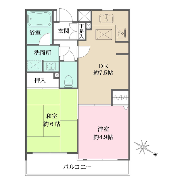 板橋本町グリーンパークの間取図
