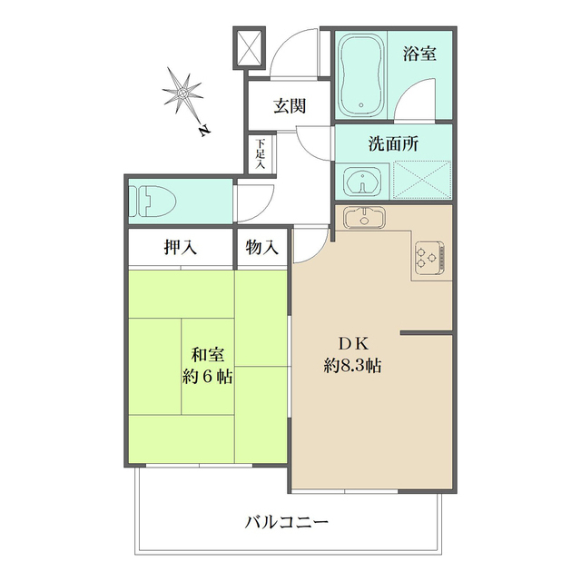 板橋本町グリーンパークの間取図