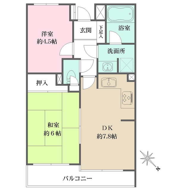 板橋本町グリーンパークの間取図