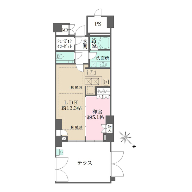 パークハウス高田馬場公園アーバンスの間取図
