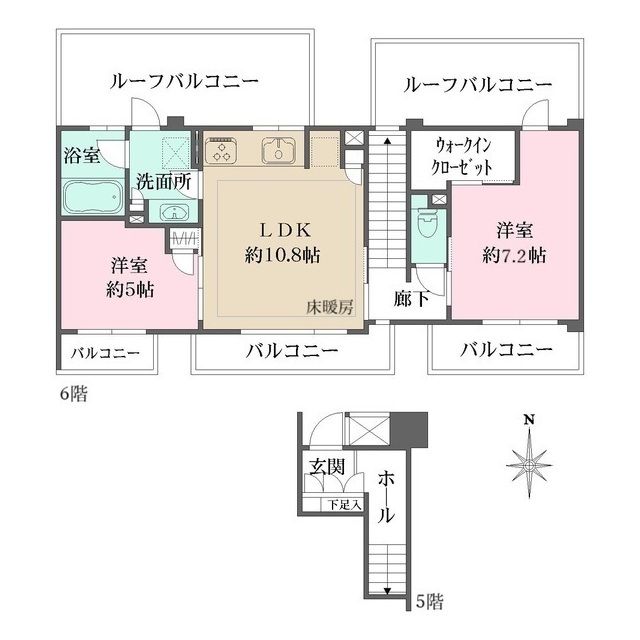 パークハウス桜台の間取図