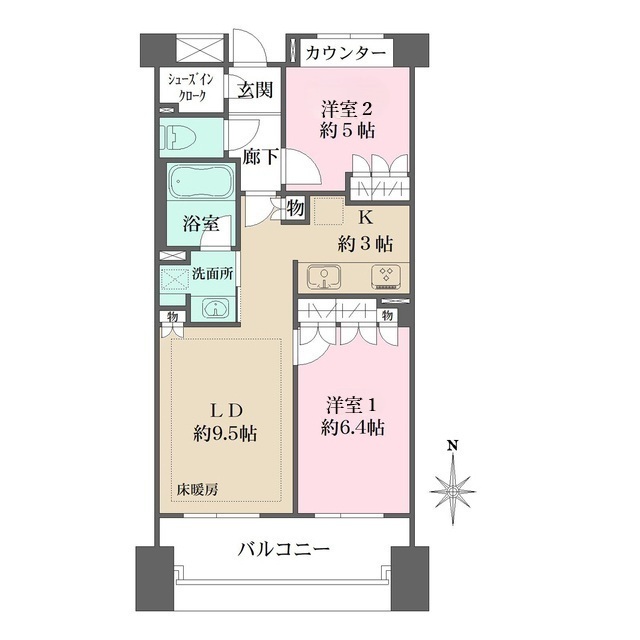 パークハウス桜台の間取図