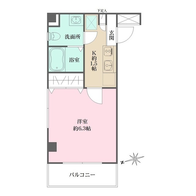 モン・シャトー高円寺北の間取図