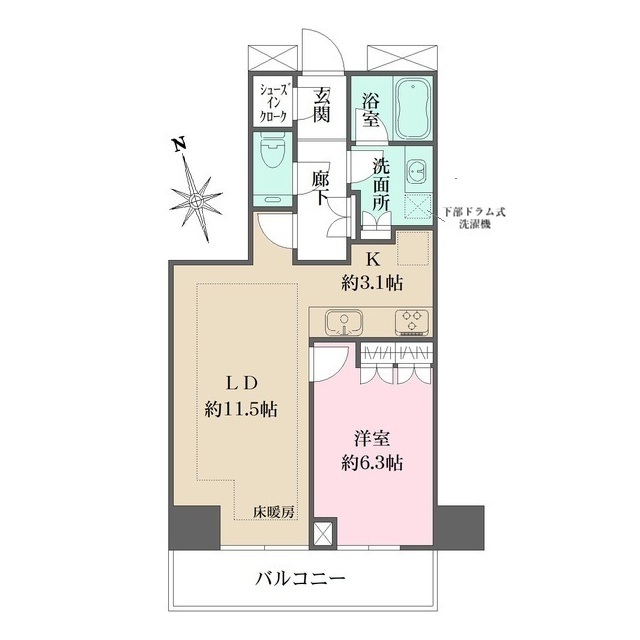 ザ・パークハウス新宿タワーの間取図