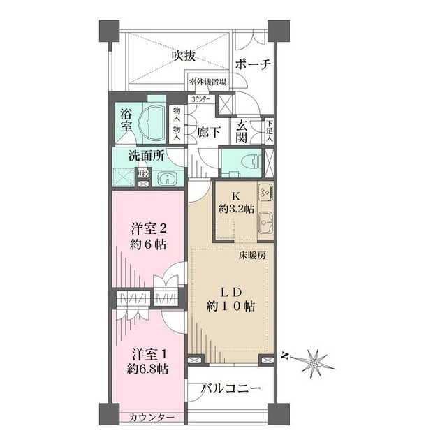 パークハウス千石丸山町の間取図