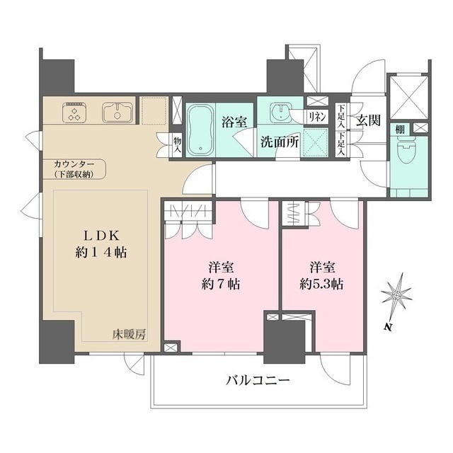 パークハウス平河町の間取図