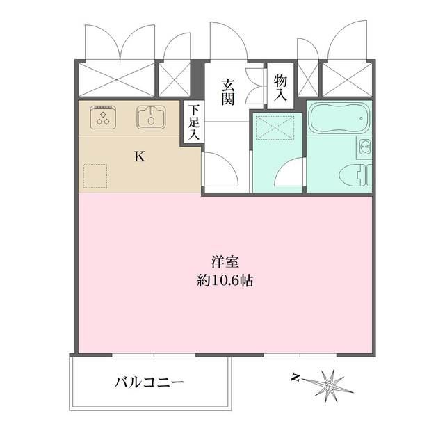 中野桃園パークハウスの間取図