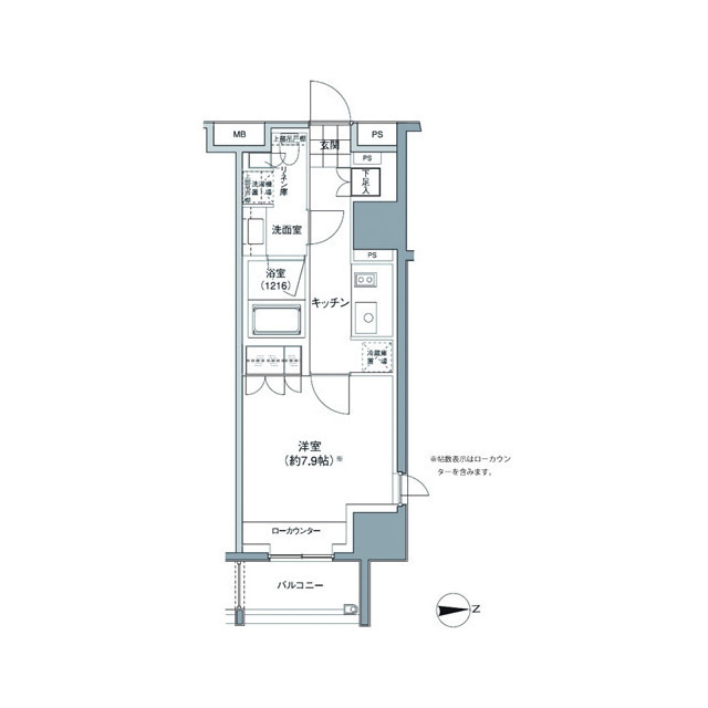 パークハビオ東中野の間取図
