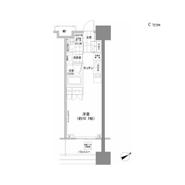 パークハビオ西新宿の間取図