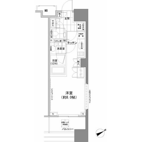 パークハビオ西新宿の間取図