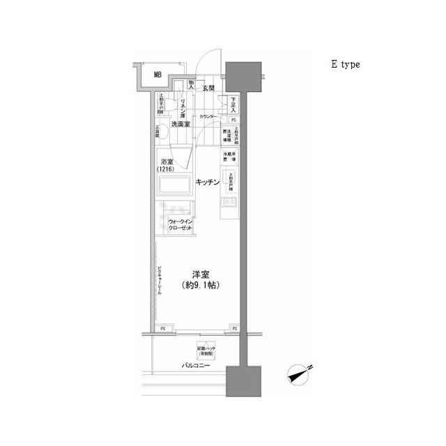 パークハビオ西新宿の間取図