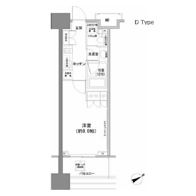 パークハビオ西新宿の間取図