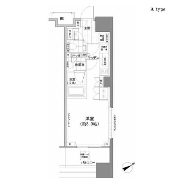 パークハビオ西新宿の間取図