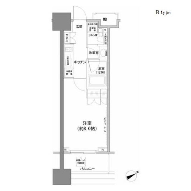 パークハビオ西新宿の間取図