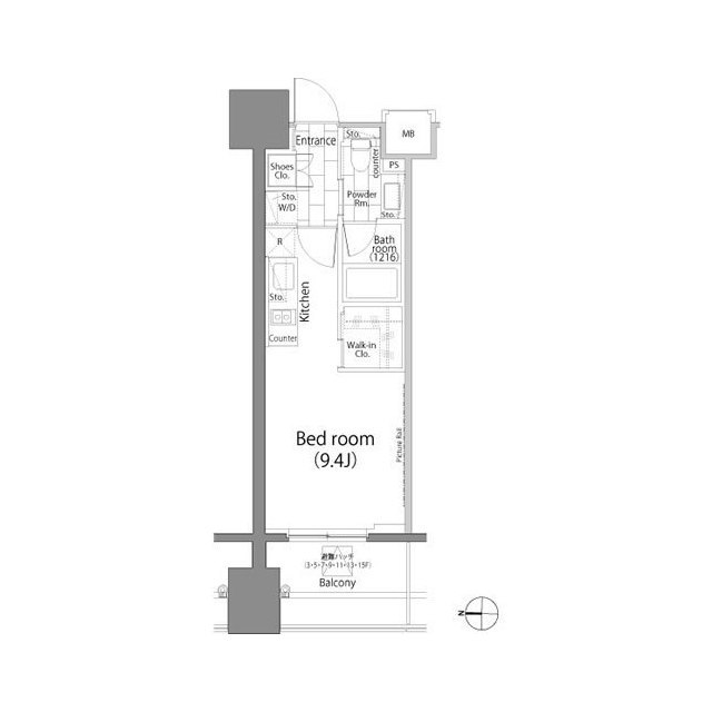 パークハビオ平河町の間取図