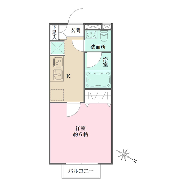 Ｎｏｒｔｈ　Ｇａｒｄｅｎの間取図