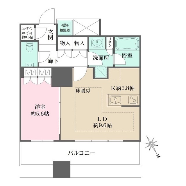 ザ・パークハウス西新宿タワー６０の間取図